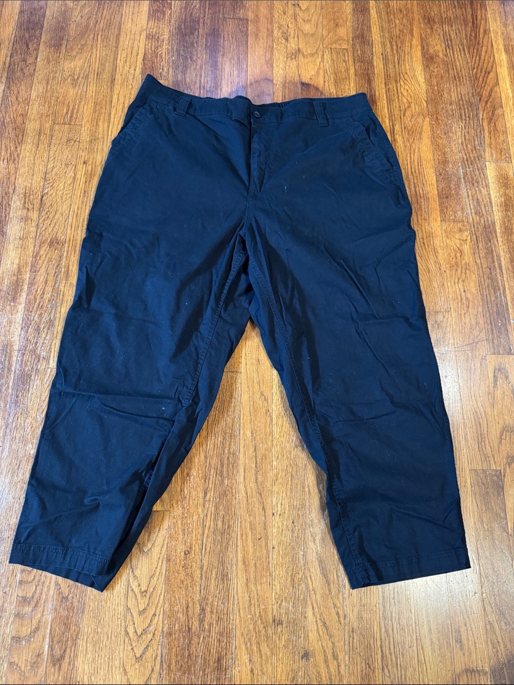 Old Navy Women's Black Casual Straight-Leg Trousers